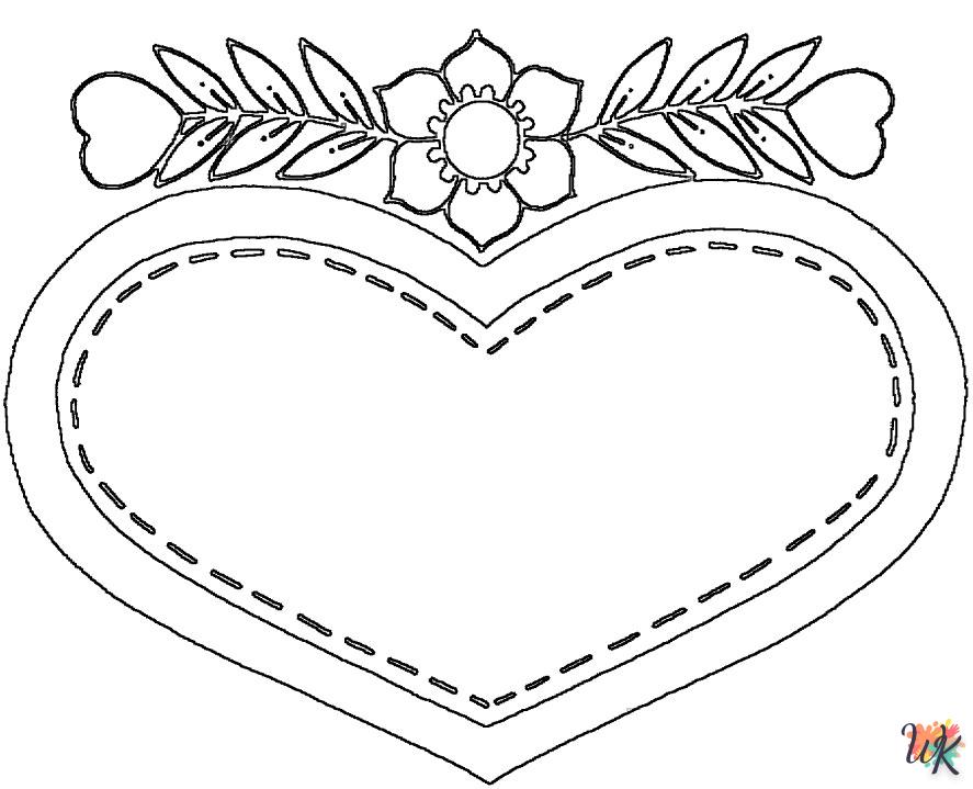 download free Heart coloring 1