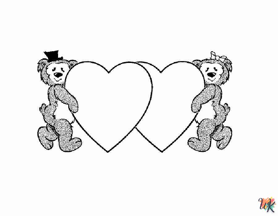 Heart coloring page for children 1