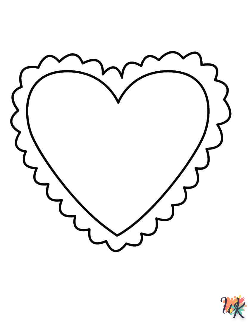 Heart coloring online free for adults 1