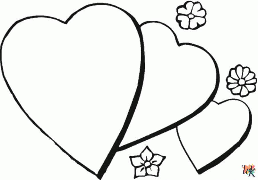 Heart coloring page  sonic online free to print 1