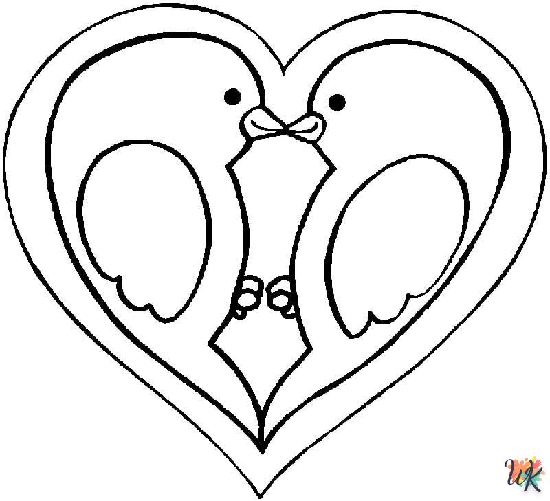 Heart coloring for children 1
