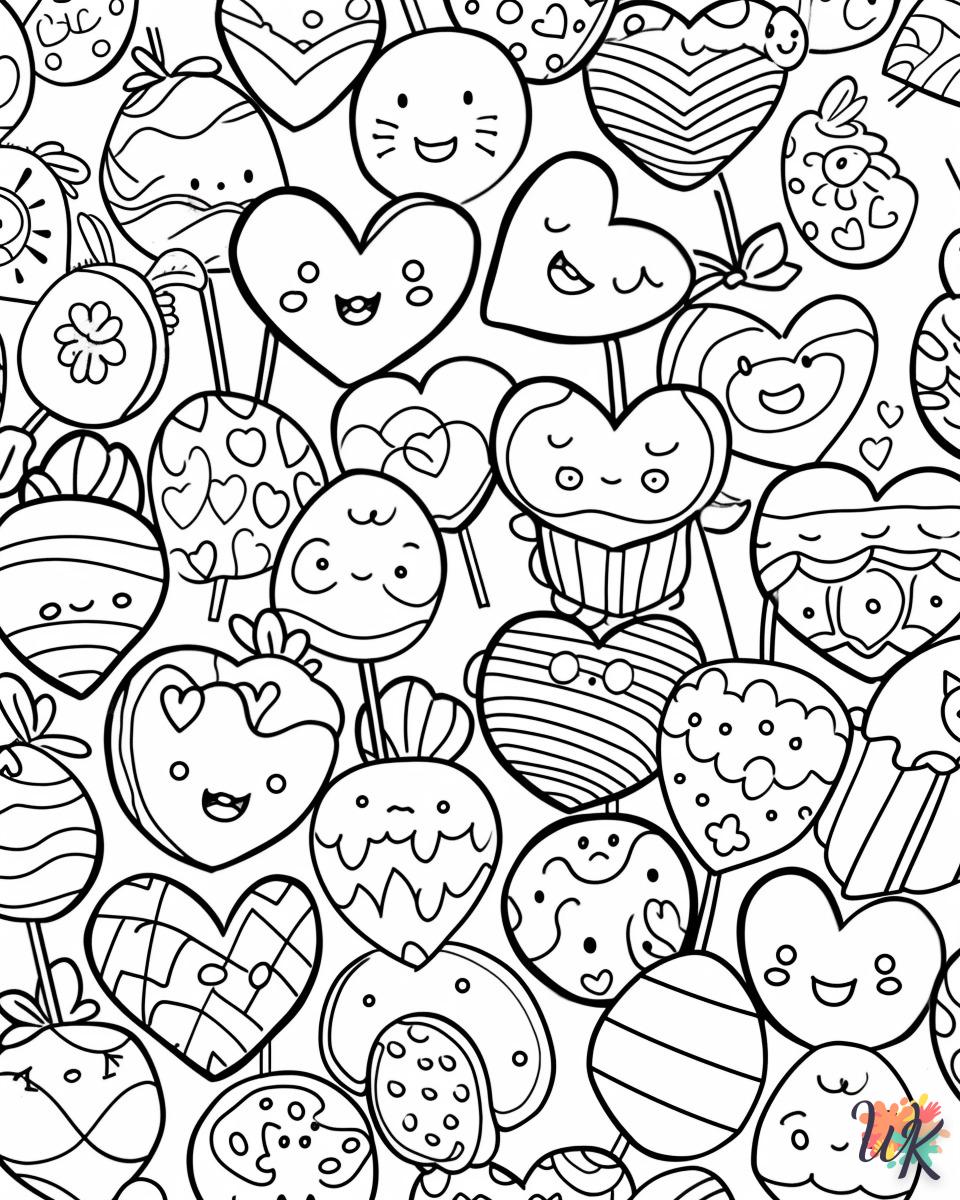 Heart coloring page online to print