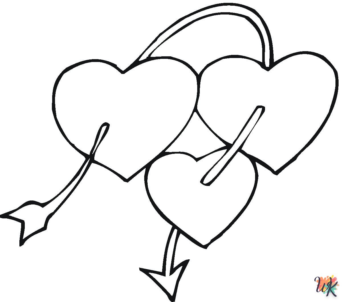 Magic heart coloring page to do online 1