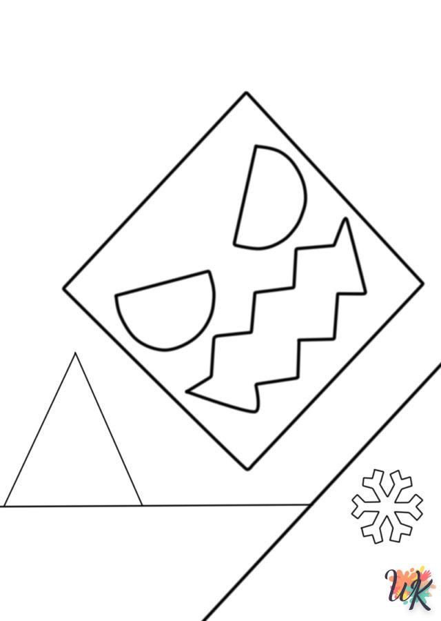coloriage Geometry Dash  et decoupage