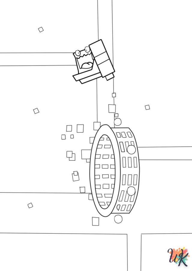 coloriage Geometry Dash  à imprimer pdf gratuit