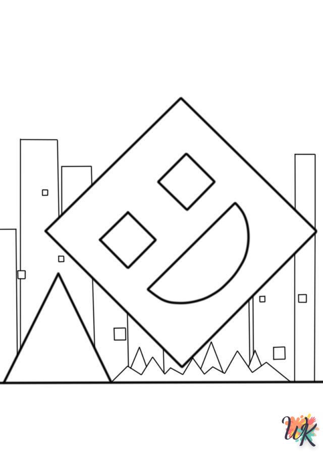 coloriage Geometry Dash  à imprimer pdf gratuit