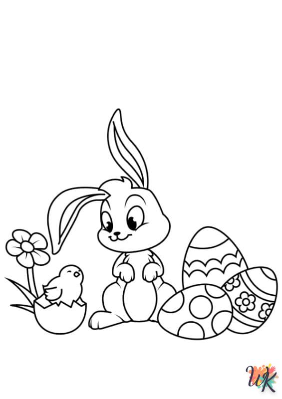 coloriage Lapin de Pâques  en ligne avengers gratuit