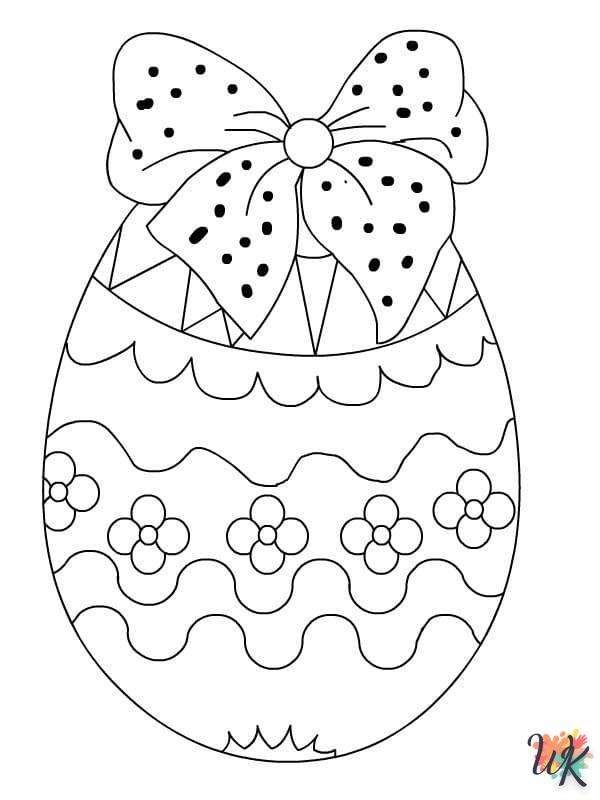 coloriage Oeuf de Pâques  à imprimer pdf