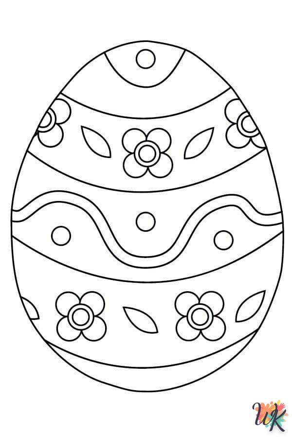 coloriage Oeuf de Pâques  et dessins