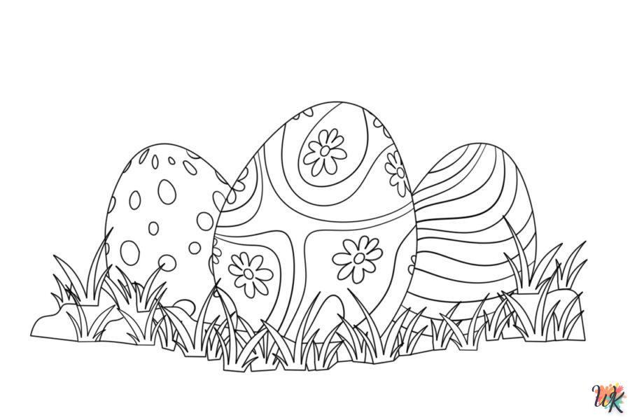 imprimer coloriage Oeuf de Pâques