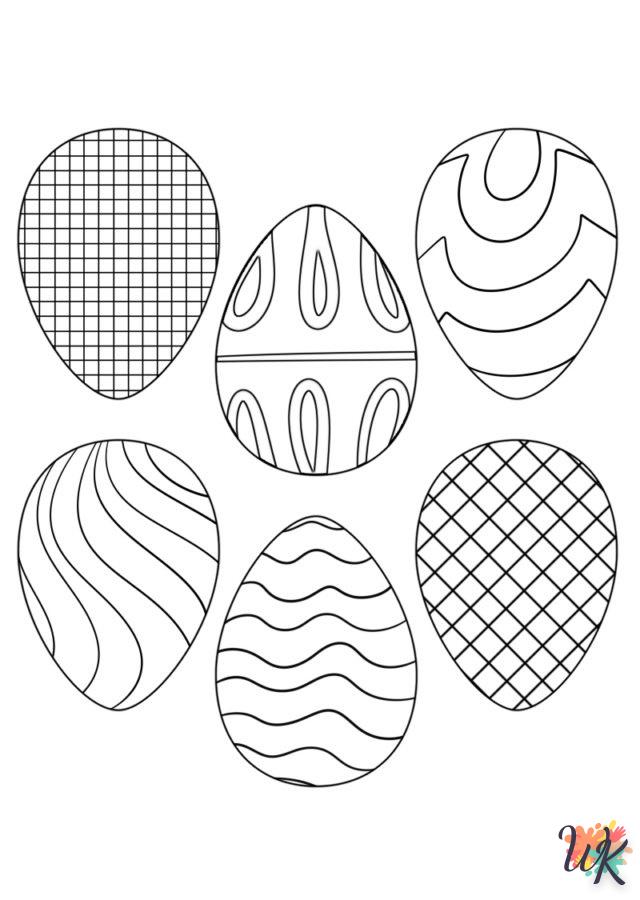 coloriage Oeuf de Pâques  de noël gratuit à imprimer en ligne