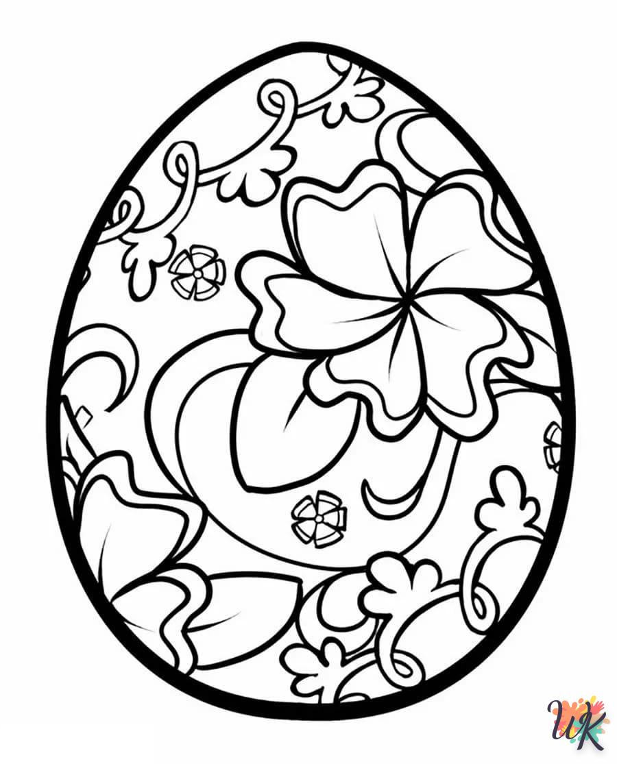 coloriage Oeuf de Pâques  pour enfants à imprimer