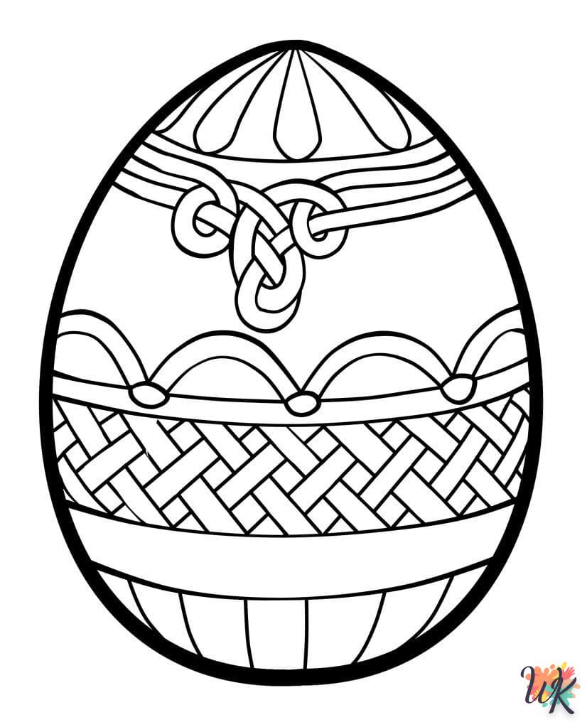 coloriage Oeuf de Pâques  en ligne adulte gratuit