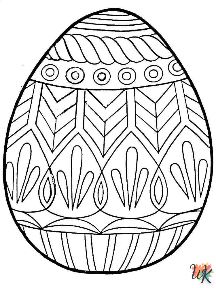 coloriage Oeuf de Pâques  à imprimer