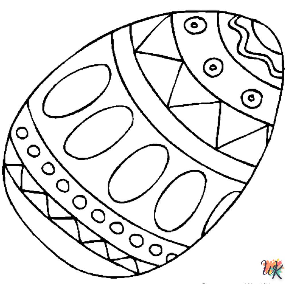 coloriage Oeuf de Pâques  à imprimer gratuit