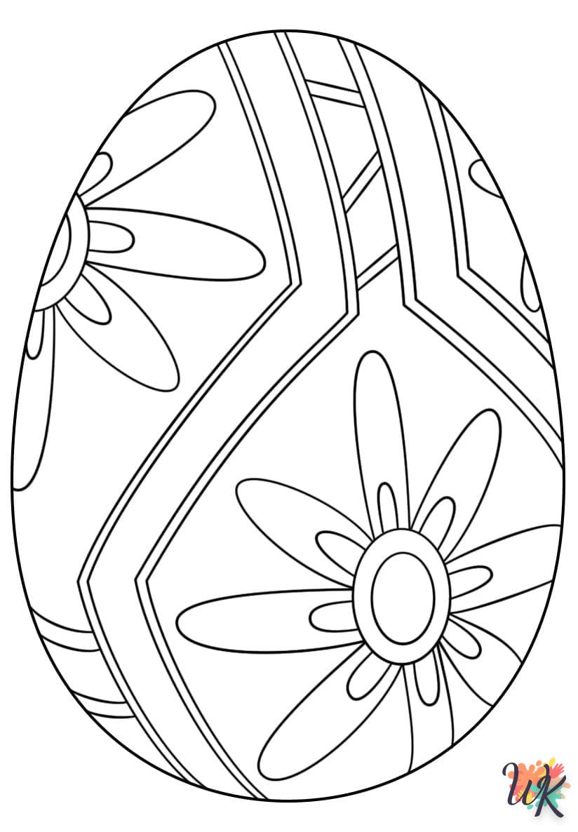 imprimer coloriage Oeuf de Pâques 1