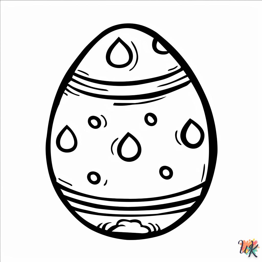 a imprimer coloriage Oeuf de Pâques  gratuit