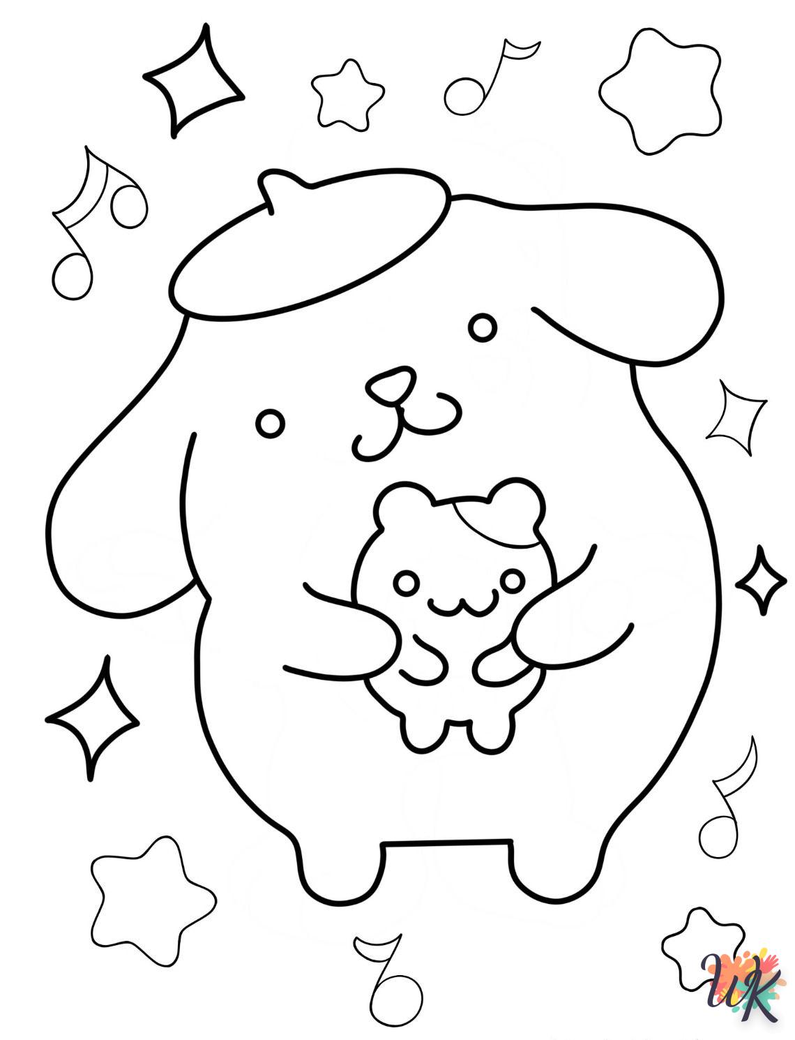 coloriage Pompompurin  pour lutter contre le stress