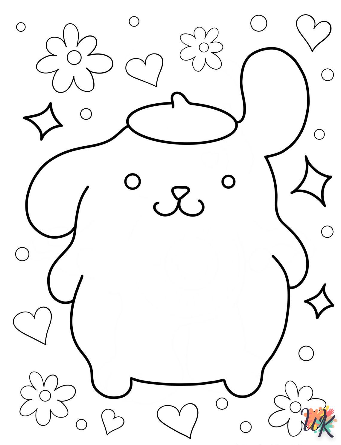 coloriage Pompompurin  animaux enfant a imprimer