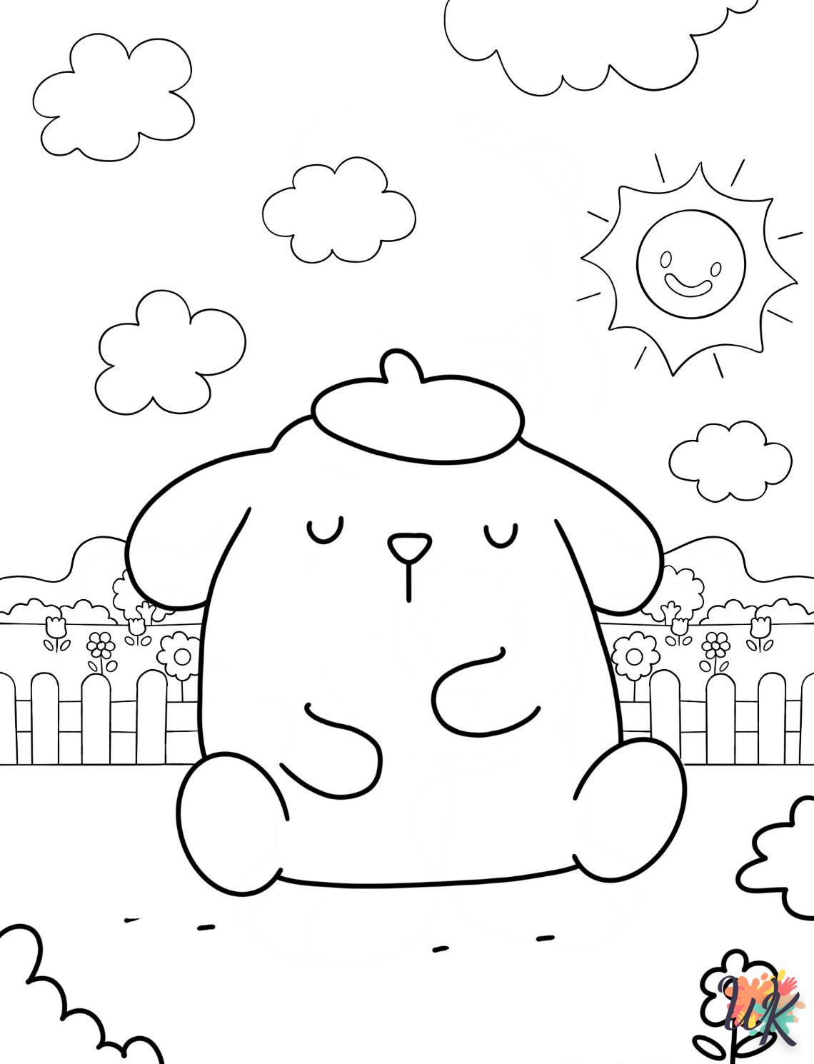 imprimer coloriage Pompompurin  pour enfant