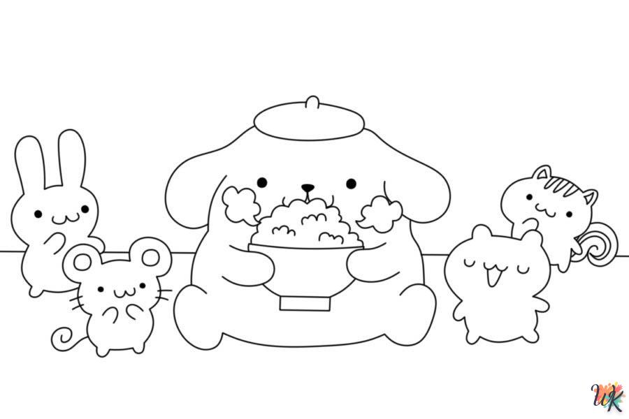 coloriage Pompompurin  pour enfant gratuit