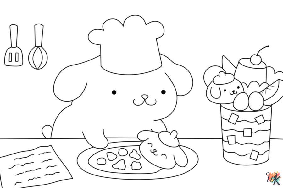 coloriage Pompompurin  licorne en ligne gratuit à imprimer 1