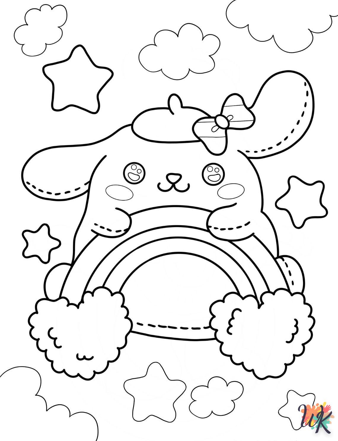 coloriage Pompompurin  à imprimer pour enfant de 2 ans