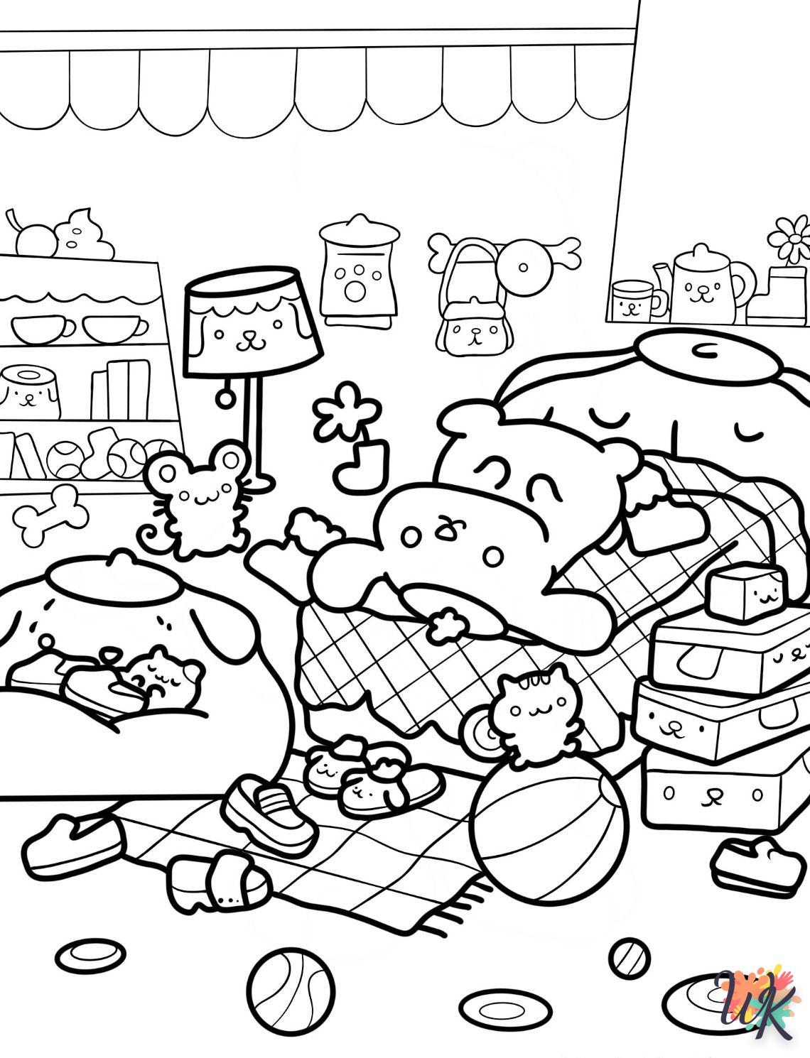 coloriage Pompompurin  pour bebe a imprimer