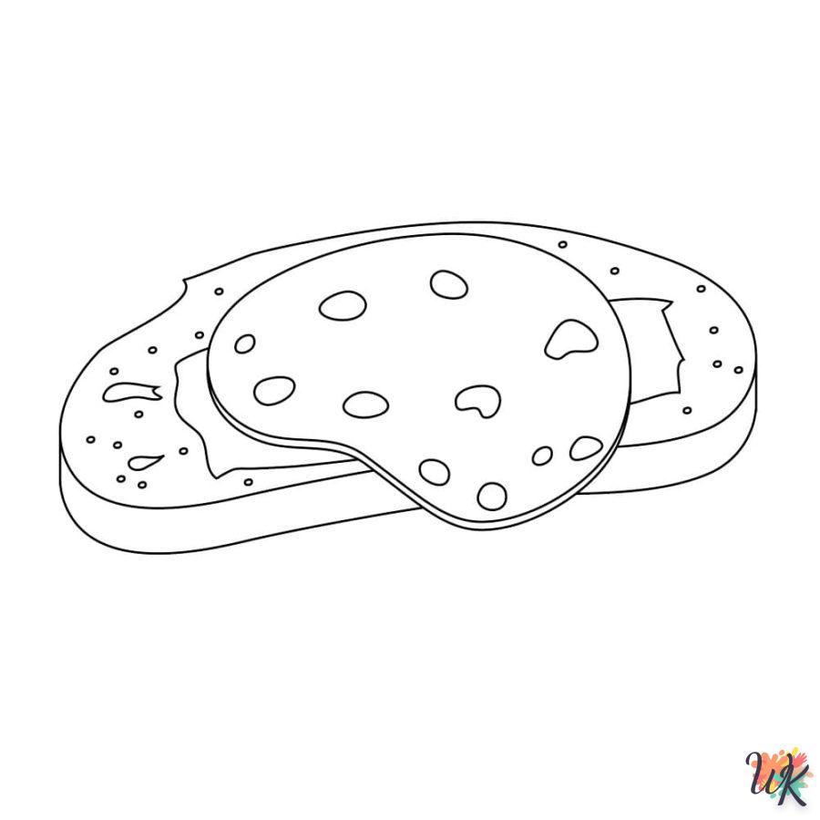 coloriage Sandwich  à imprimer gratuit