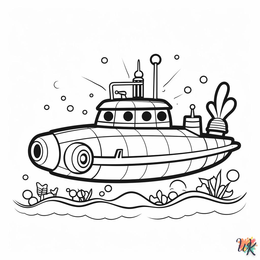 coloriage Sous-Marin  pour enfants a imprimer gratuit