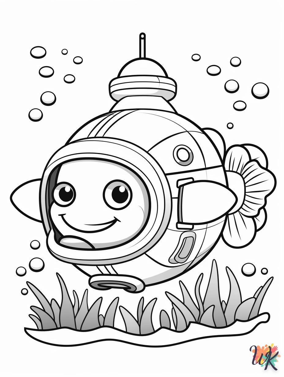 coloriage Sous-Marin  à imprimer pdf gratuit