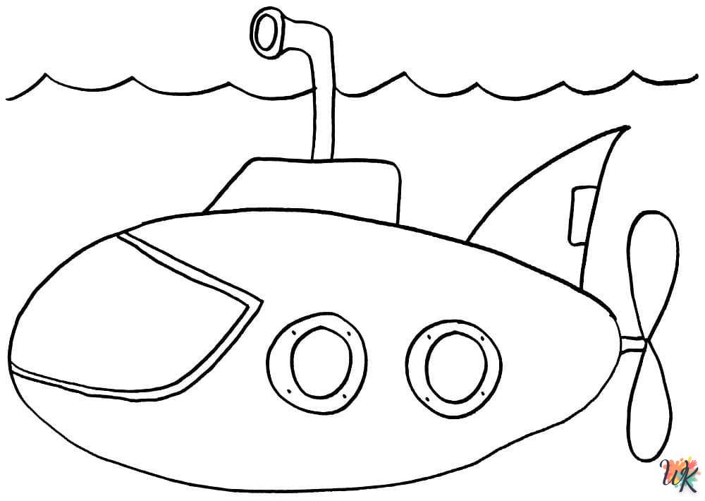 coloriage Sous-Marin  à imprimer gratuitement