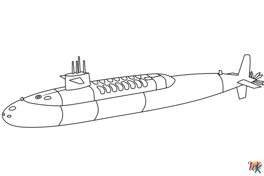 coloriage Sous-Marin  automne en ligne gratuit à imprimer