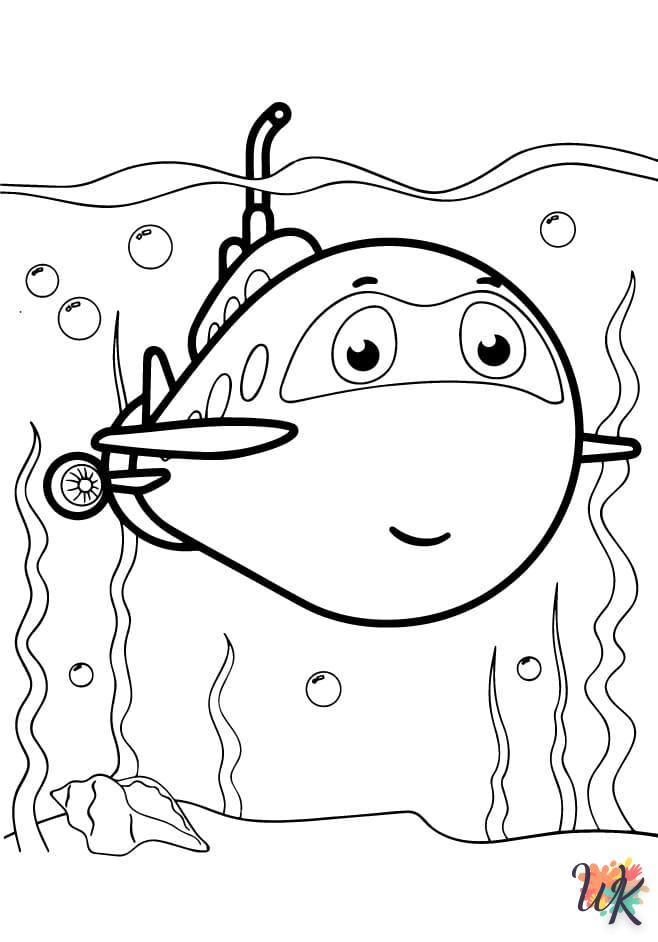 coloriage Sous-Marin  pour enfant de à imprimer