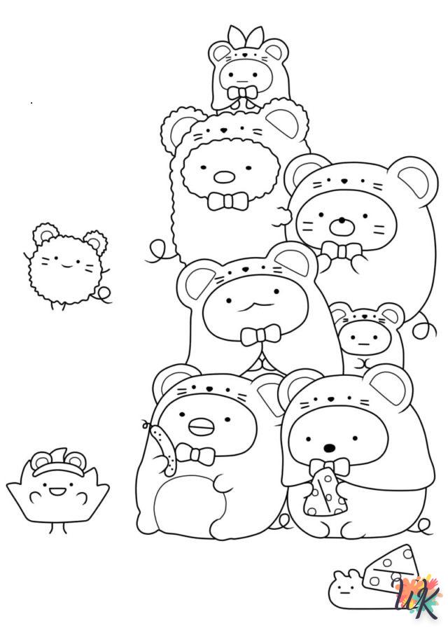 imprimer coloriage Sumikko Gurashi