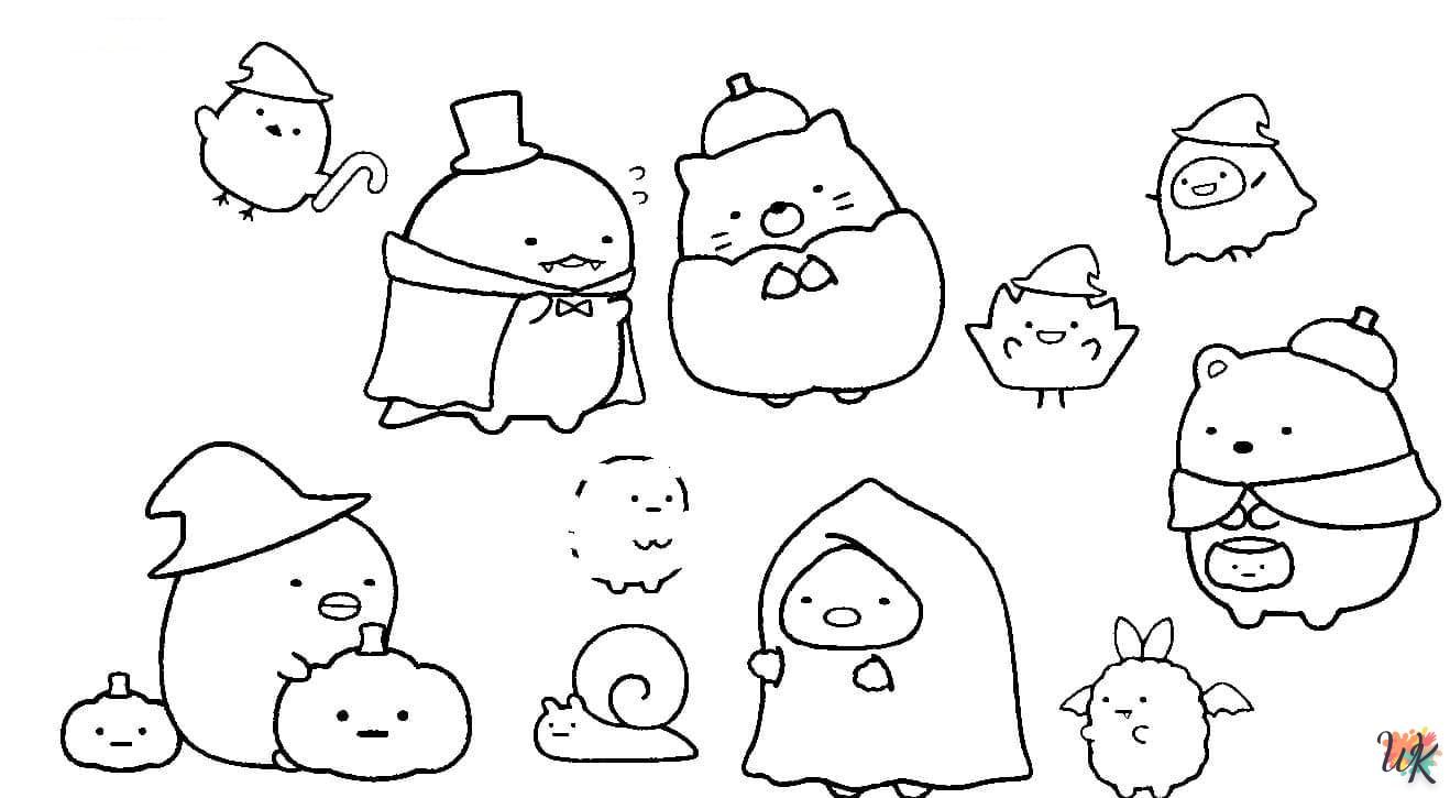 coloriage Sumikko Gurashi  sonic en ligne gratuit à imprimer