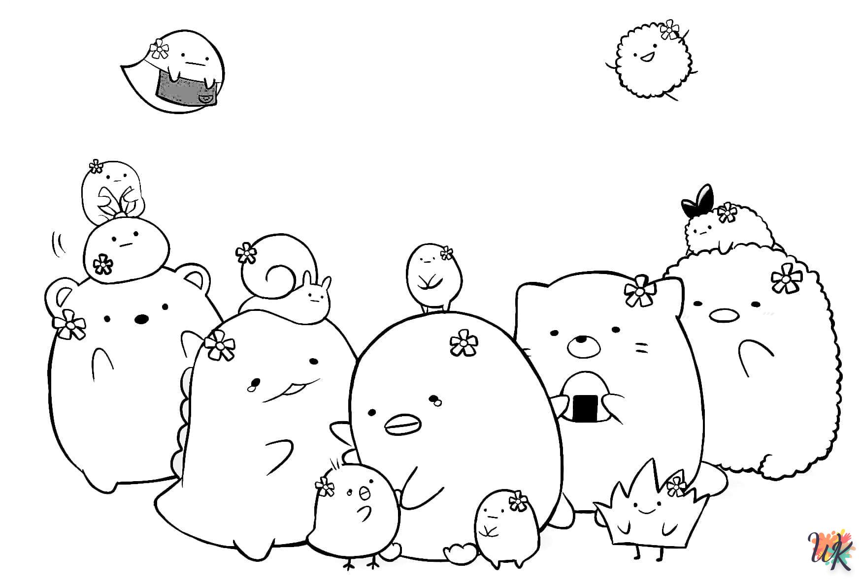 coloriage Sumikko Gurashi  d'enfant a imprimer