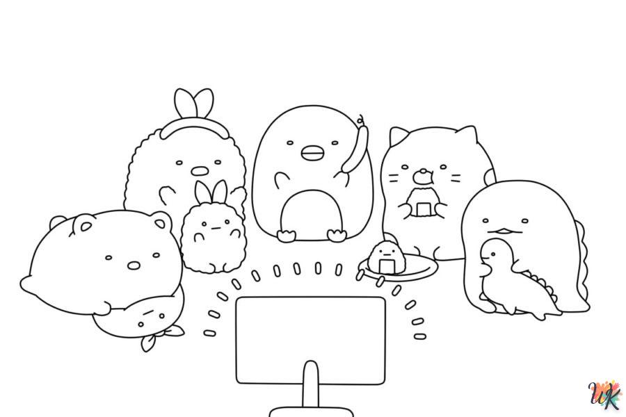 coloriage Sumikko Gurashi  en ligne à imprimer