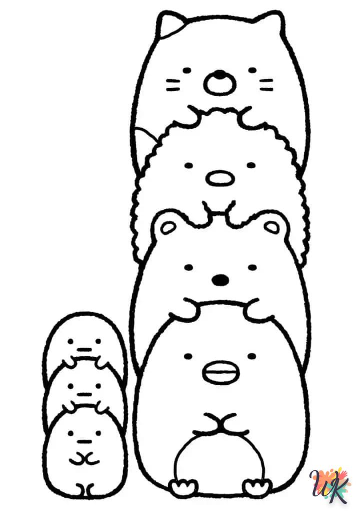 coloriage Sumikko Gurashi  en ligne pour bebe de 2 ans 1