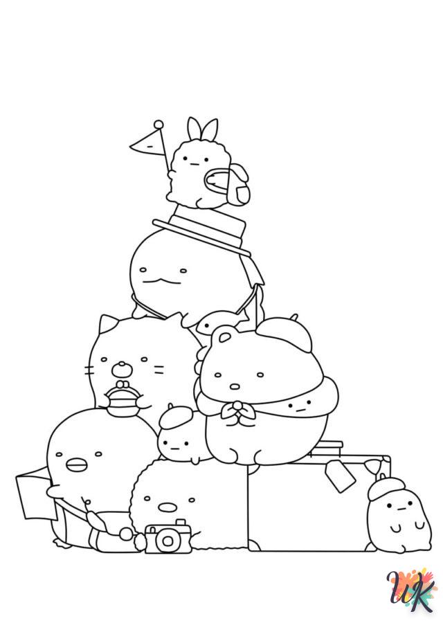 coloriage Sumikko Gurashi  a colorier en ligne gratuitement 1