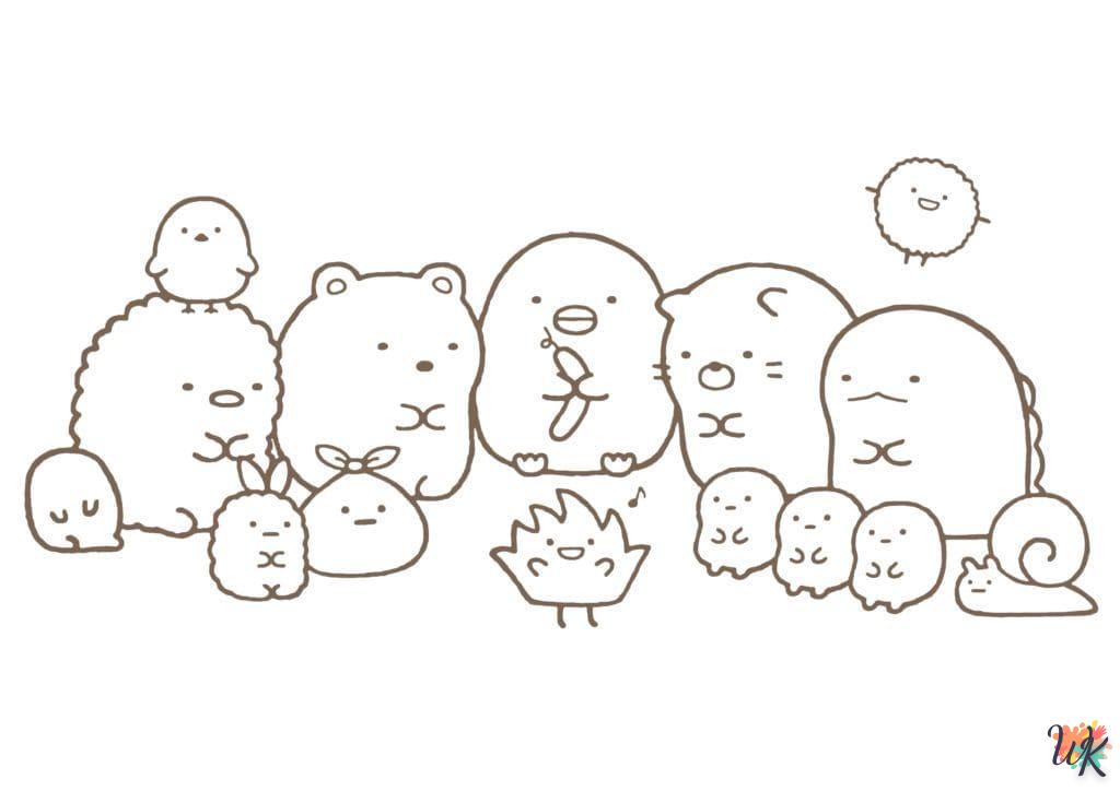 coloriage Sumikko Gurashi  à numéro adulte en ligne gratuit 1