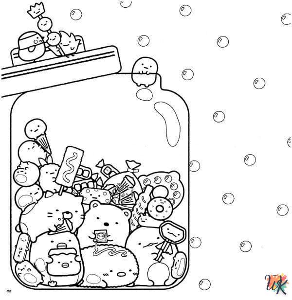 coloriage Sumikko Gurashi  à imprimer gratuitement pdf 2