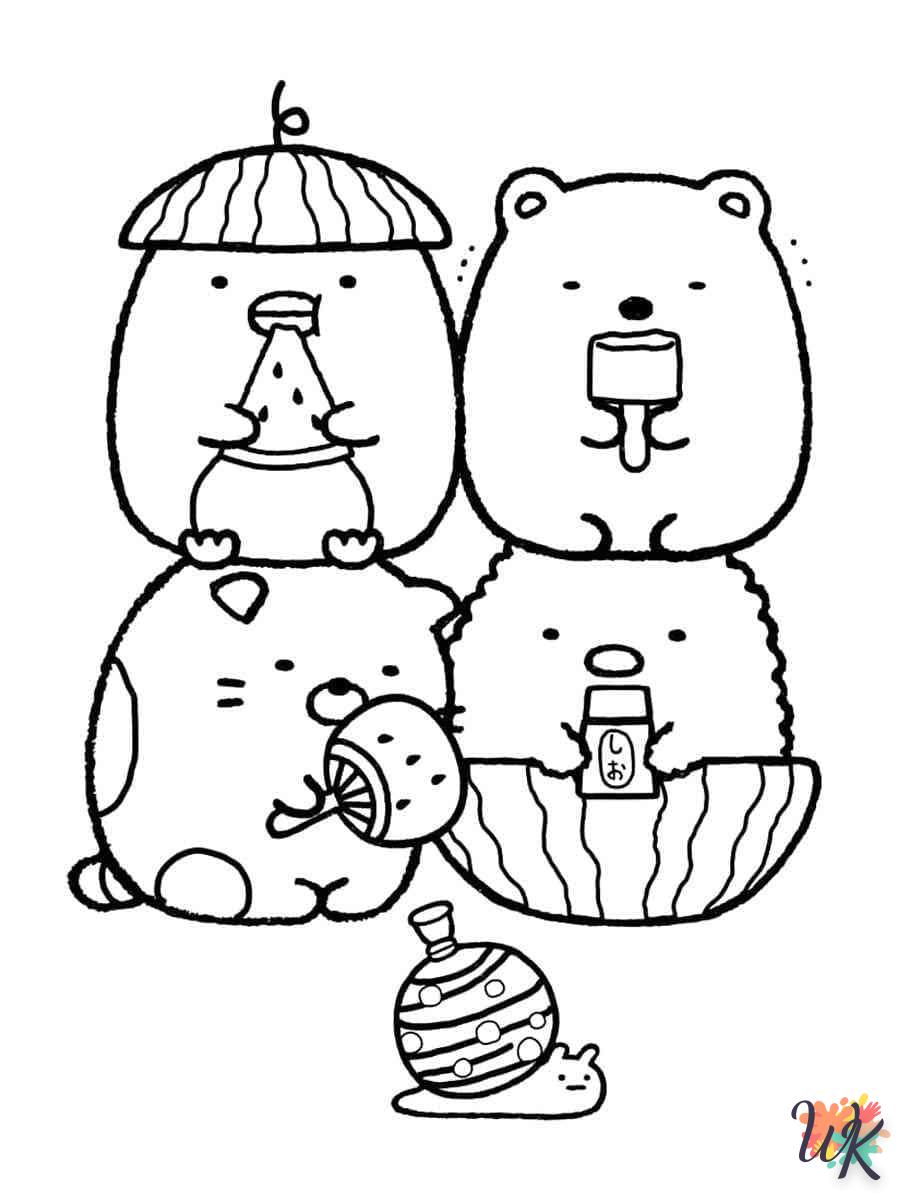 coloriage Sumikko Gurashi  a imprimer enfant 10 ans