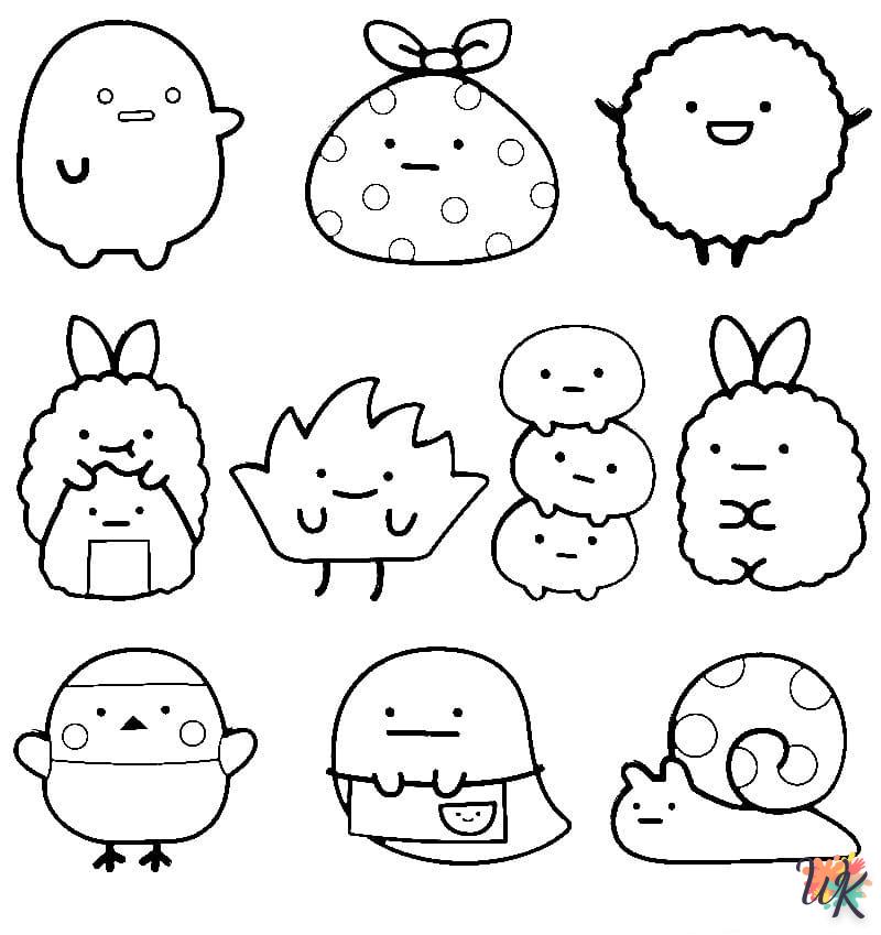 coloriage Sumikko Gurashi  a colorier en ligne gratuitement 3