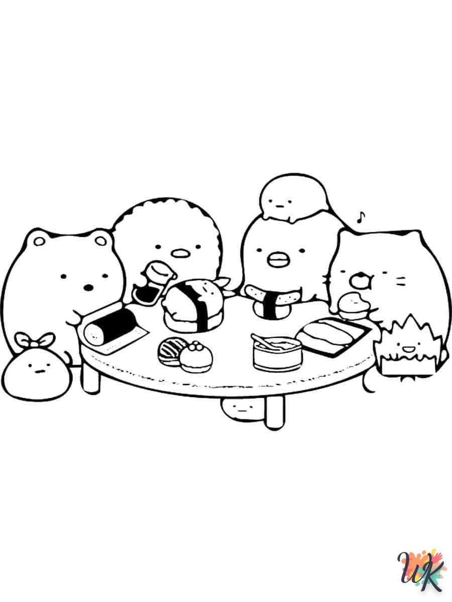 coloriage Sumikko Gurashi  d'enfant a imprimer 2