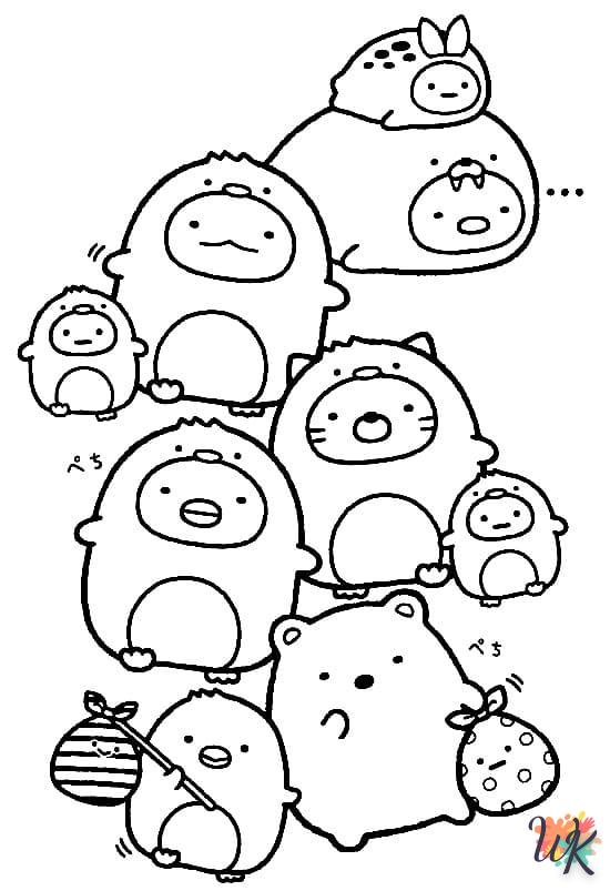 coloriage Sumikko Gurashi  a imprimer gratuitement