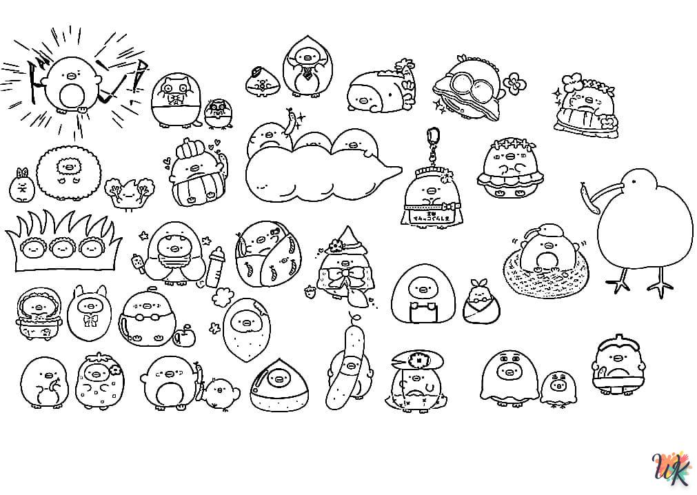 a imprimer coloriage Sumikko Gurashi  gratuit 2