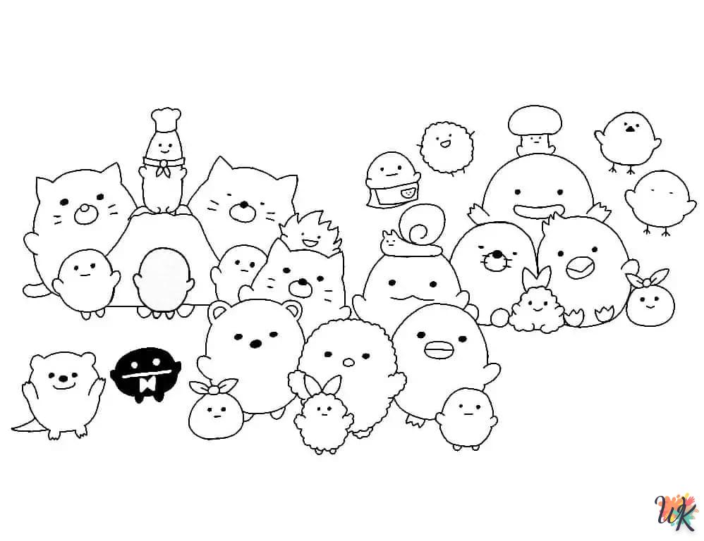 coloriage Sumikko Gurashi  à colorier en ligne gratuit 1