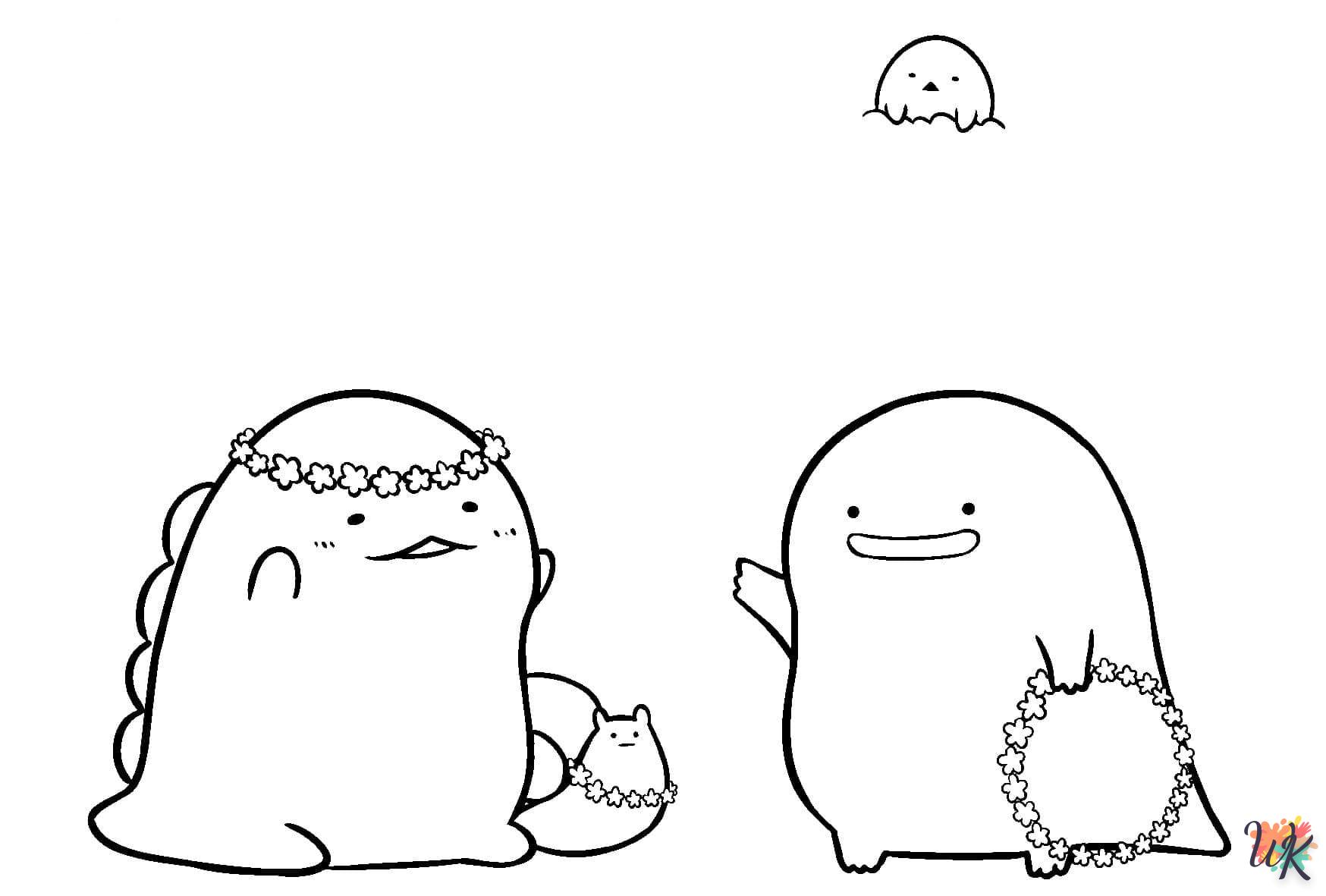 coloriage Sumikko Gurashi  à imprimer pdf gratuit 1