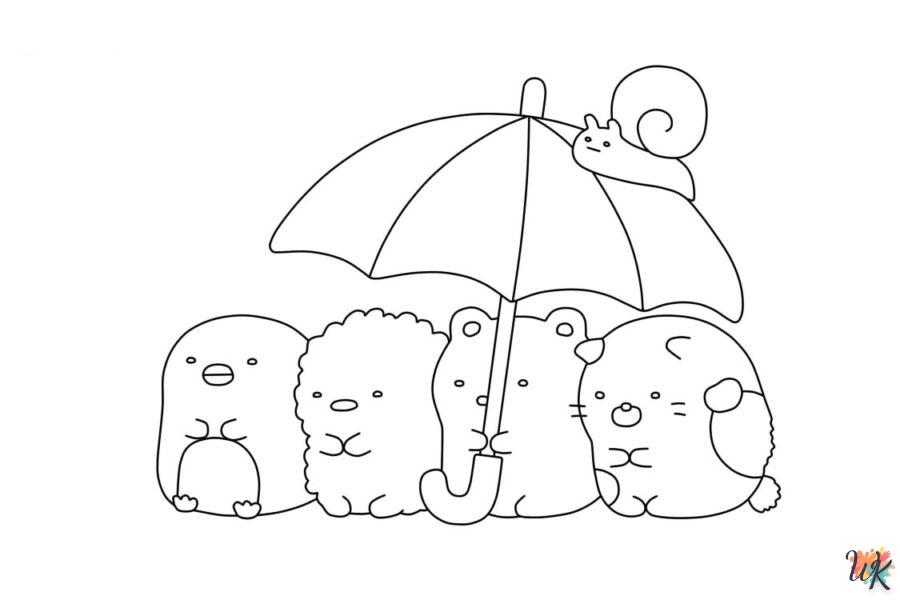 coloriage Sumikko Gurashi  7 ans en ligne gratuit à imprimer 2